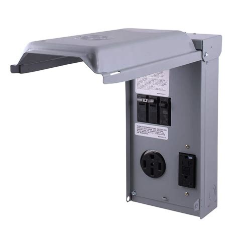 50 amp rv distribution box|50 amp outdoor receptacle box.